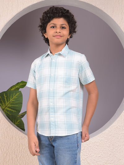 Green Checked 100% Cotton Shirt