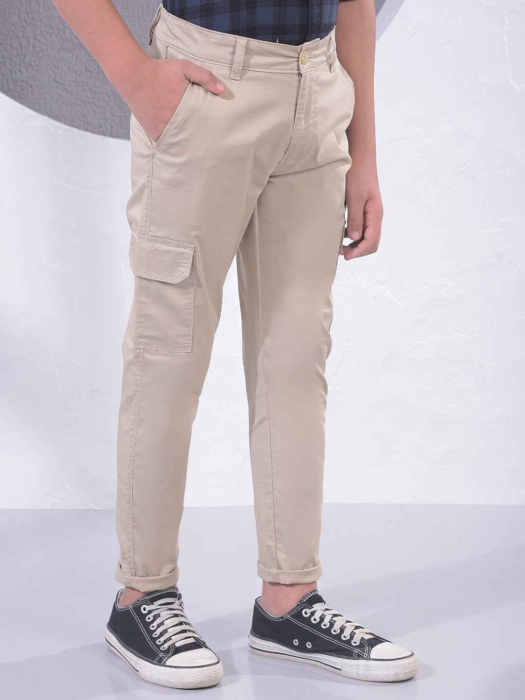 Khaki Cargo Trousers
