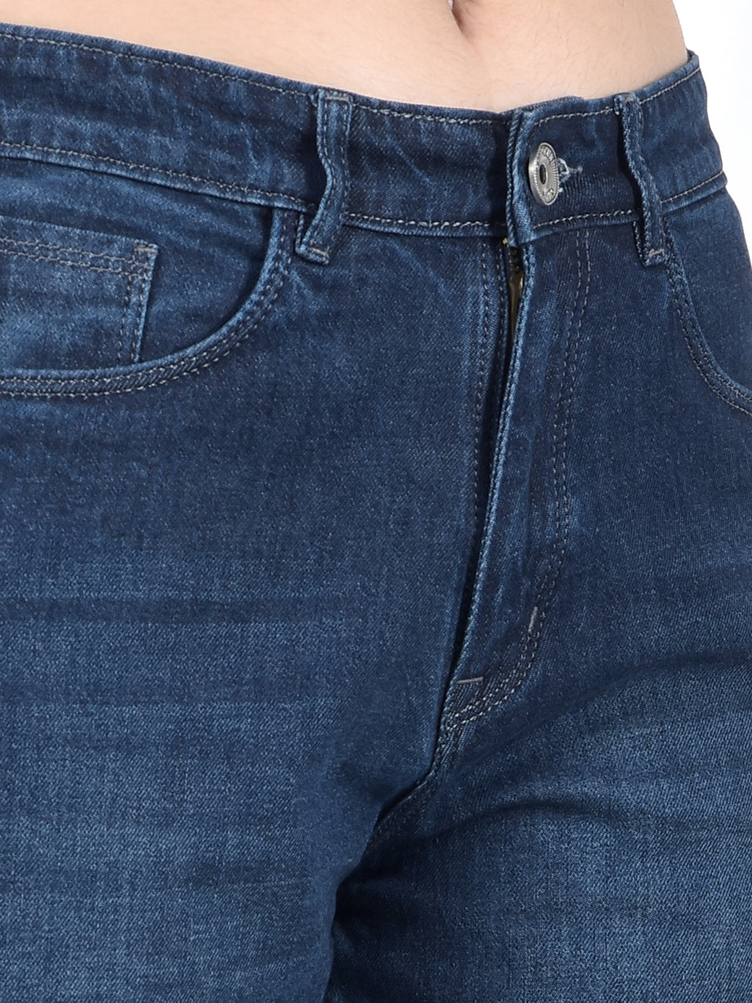 Blue Bootcut 100% Cotton Jeans