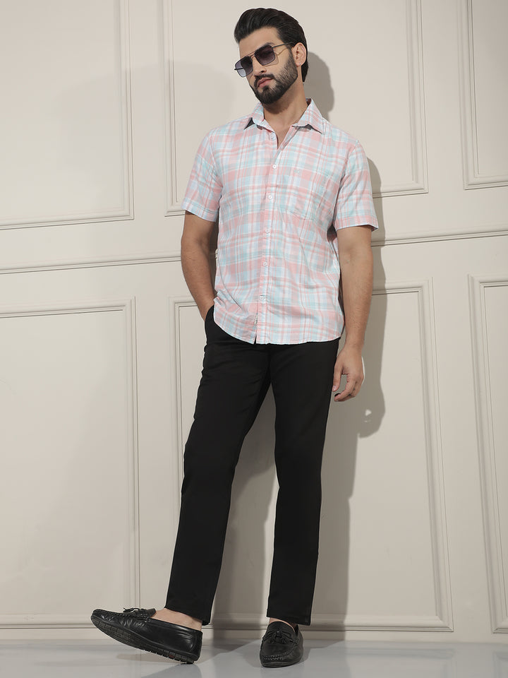 Multi-Color Checked 100% Cotton Shirt