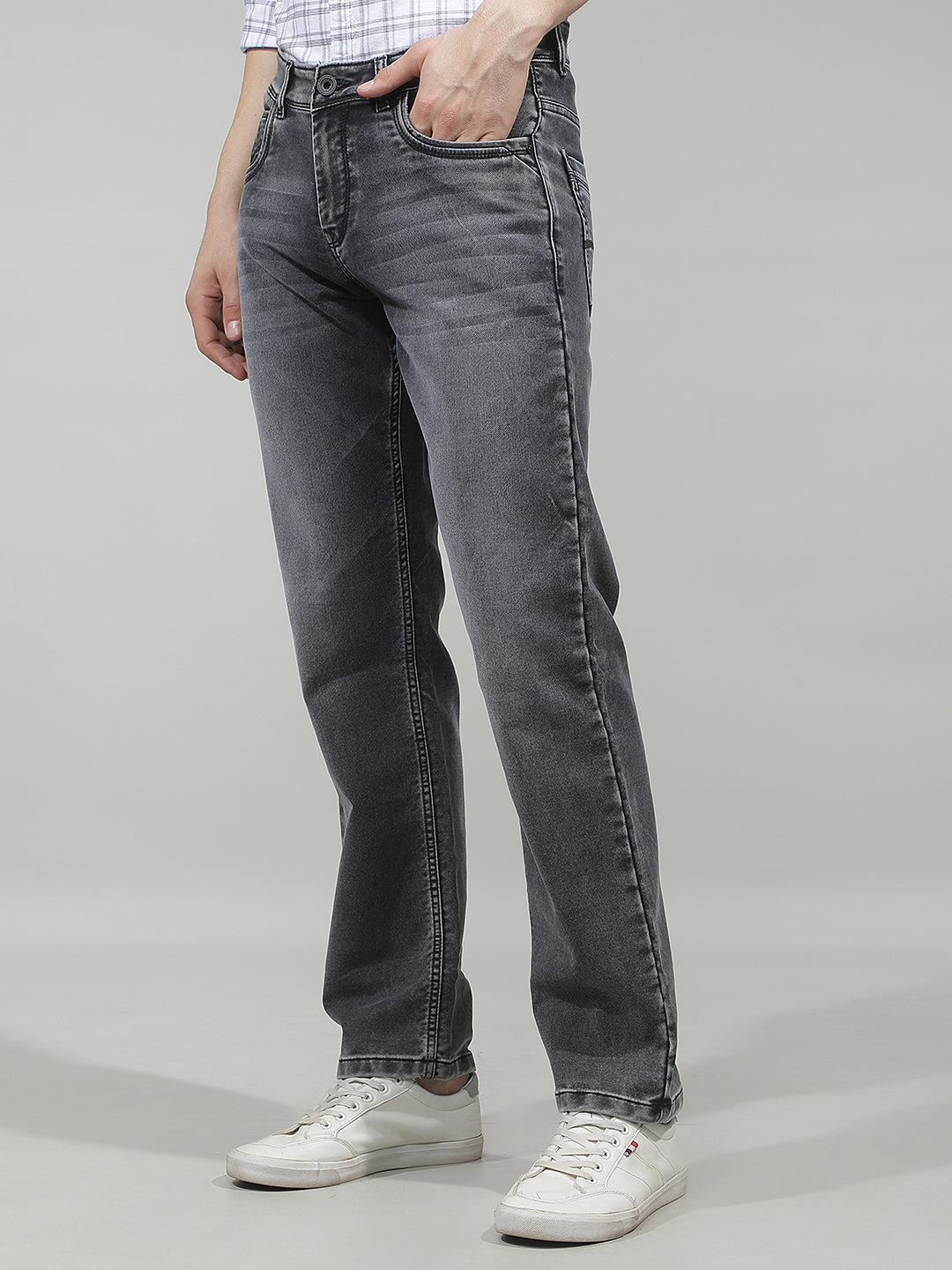 Modern Raven Black Straight Jeans