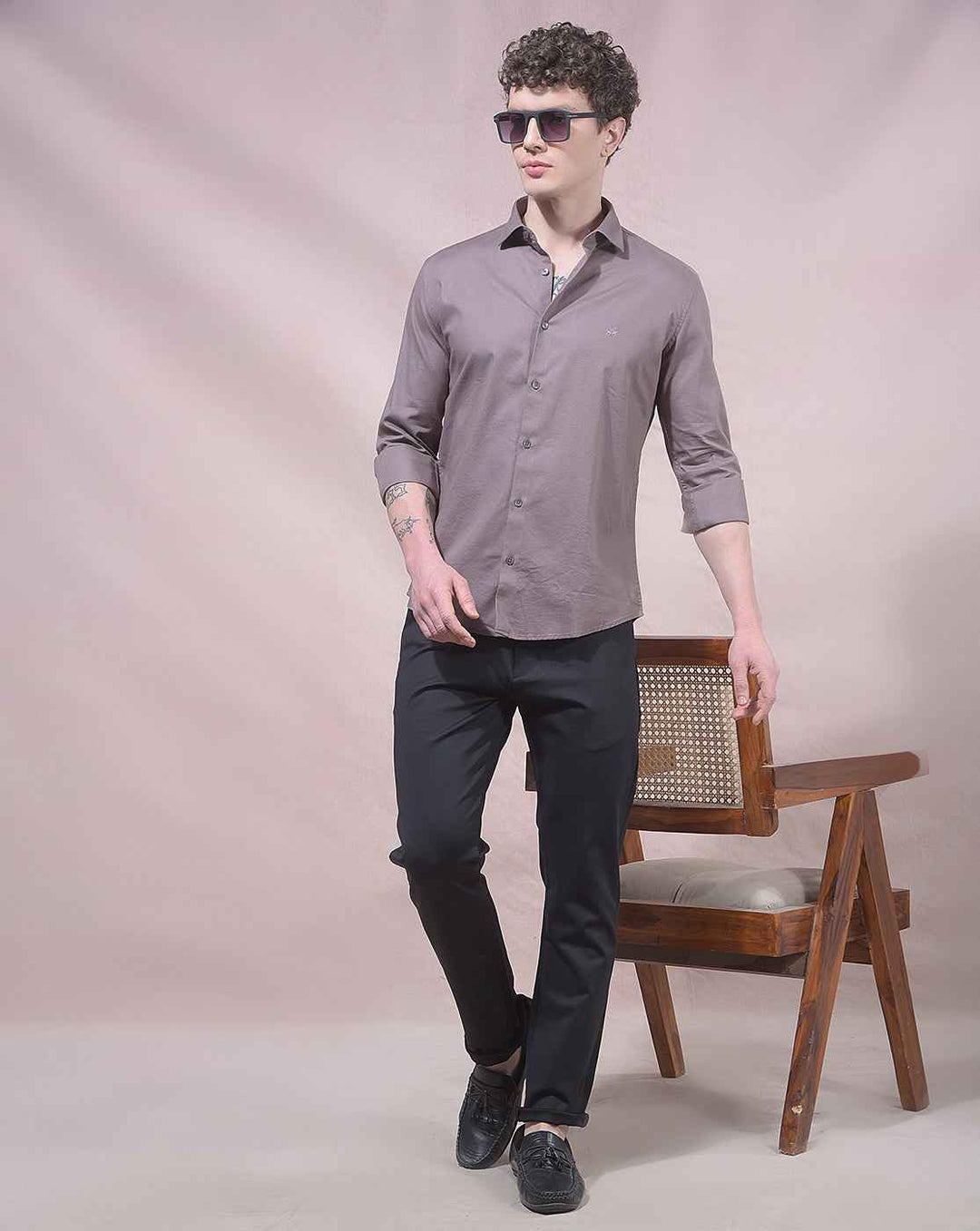 Black Knitted Soft Casual Trousers