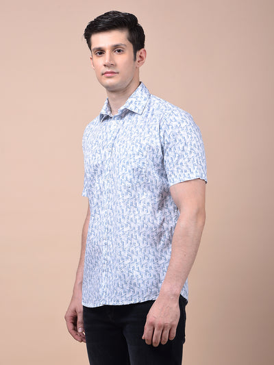 Chic Blue Printed Shirt