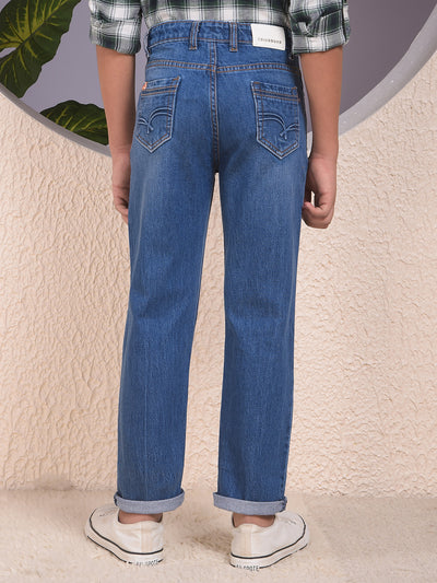 Swanky Navy Blue Straight Jeans