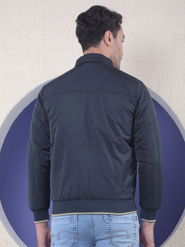 Pulse Navy Reversible Bomber Zip Jacket.