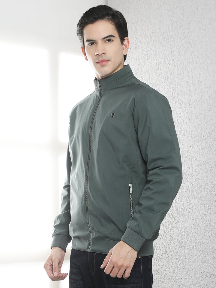 Essential Emerald Green Bomber Jacket