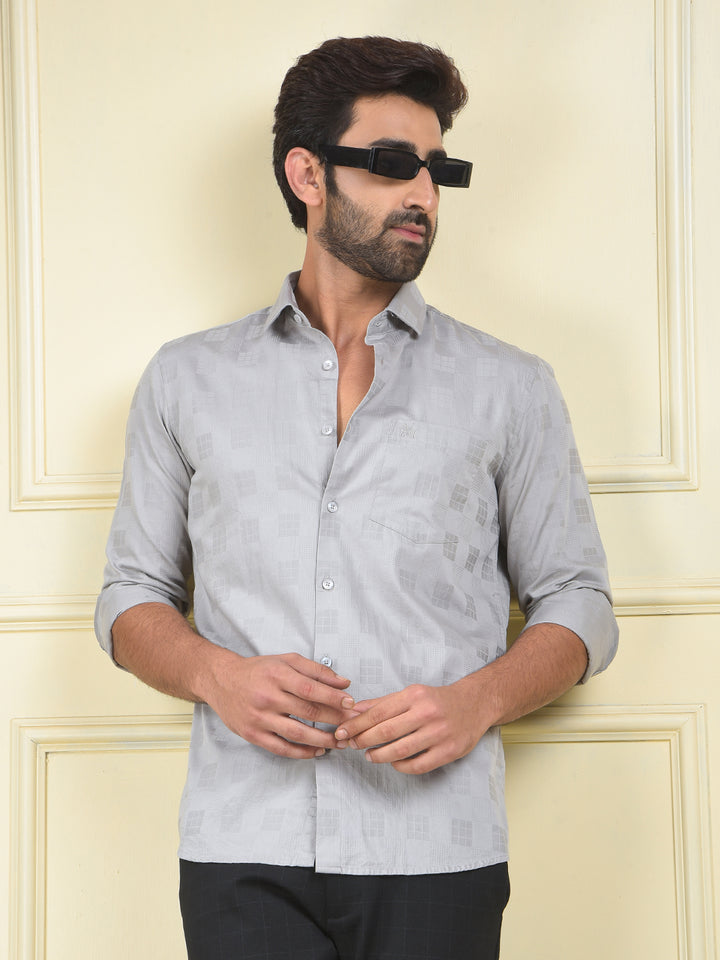 Street Mode Grey 100% Cotton Shirt