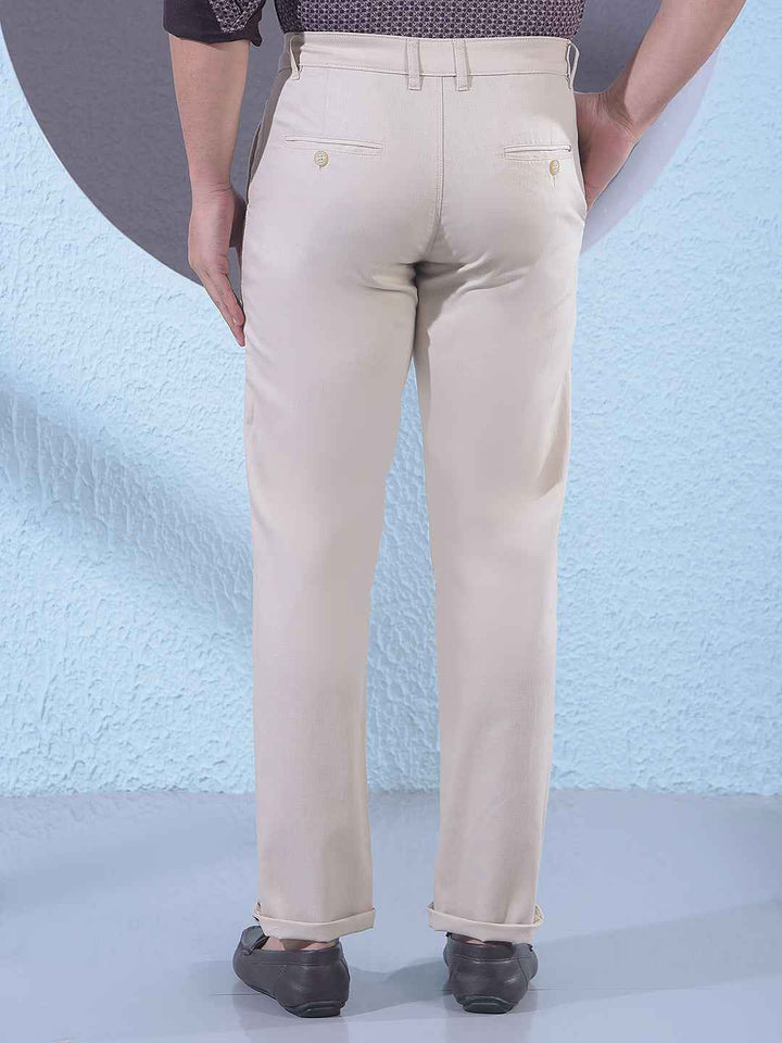 Beige Linen Trousers