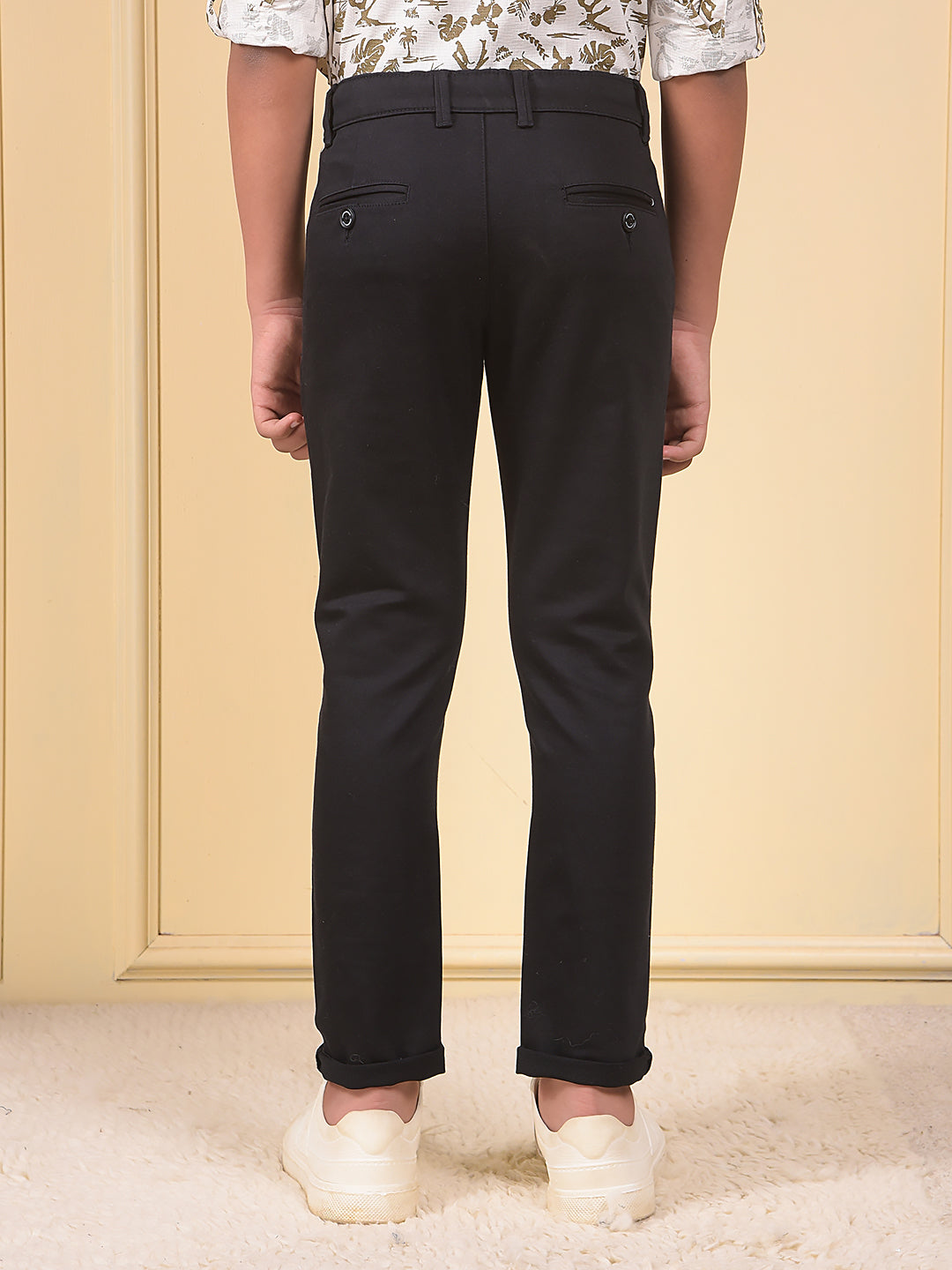 Black Printed Trousers
