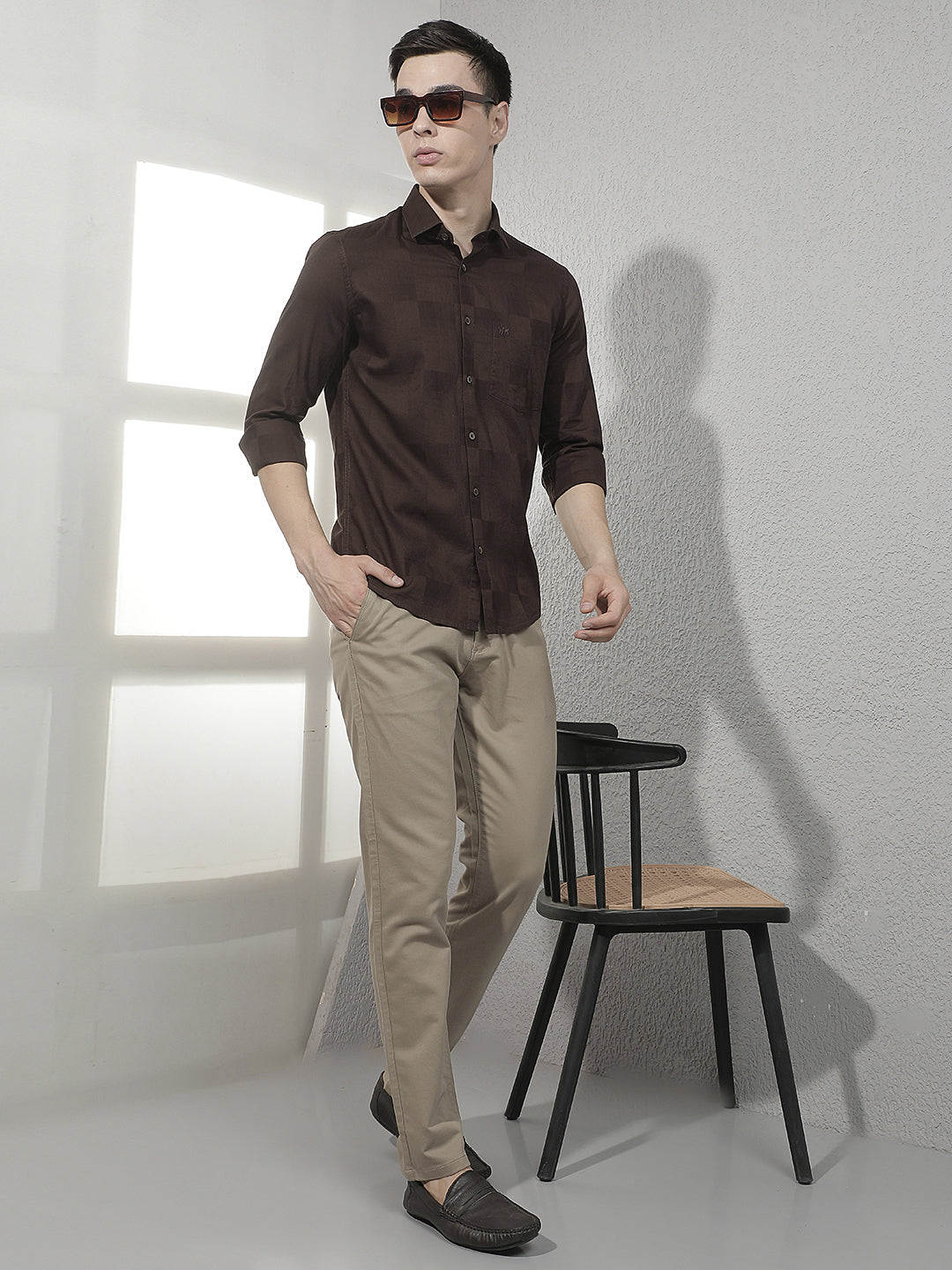 Brown 100% Cotton Shirt