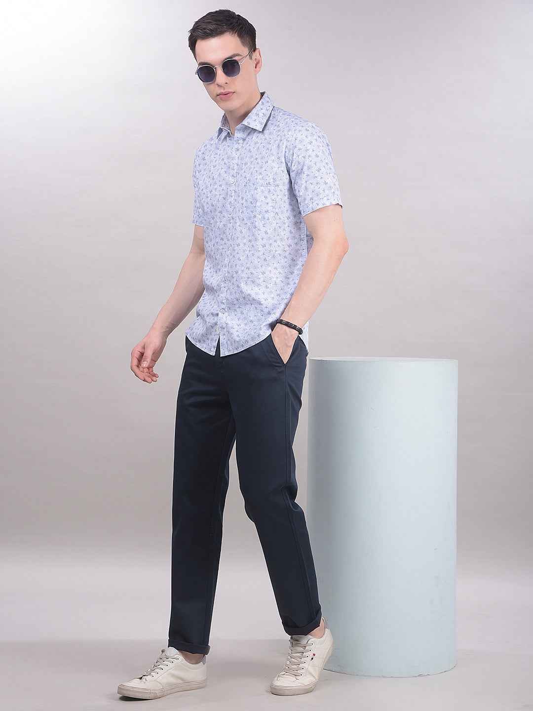 Navy Blue Chinos Trousers