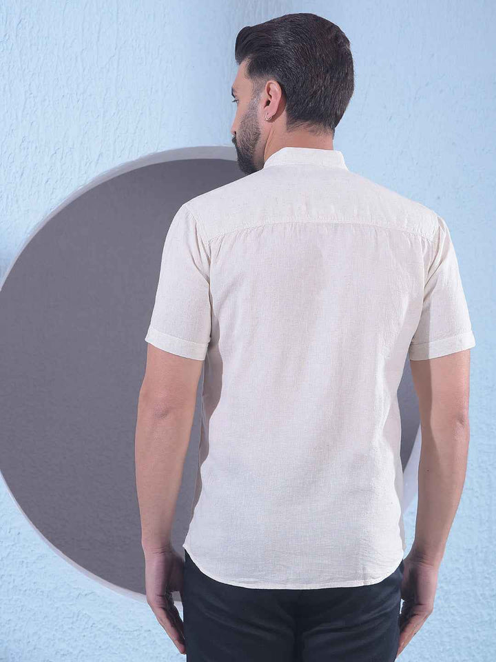 Elegant Beige Linen Kurta