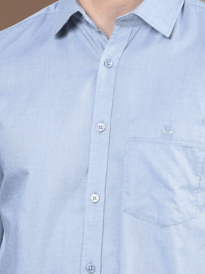 Blue 100% Cotton Shirt