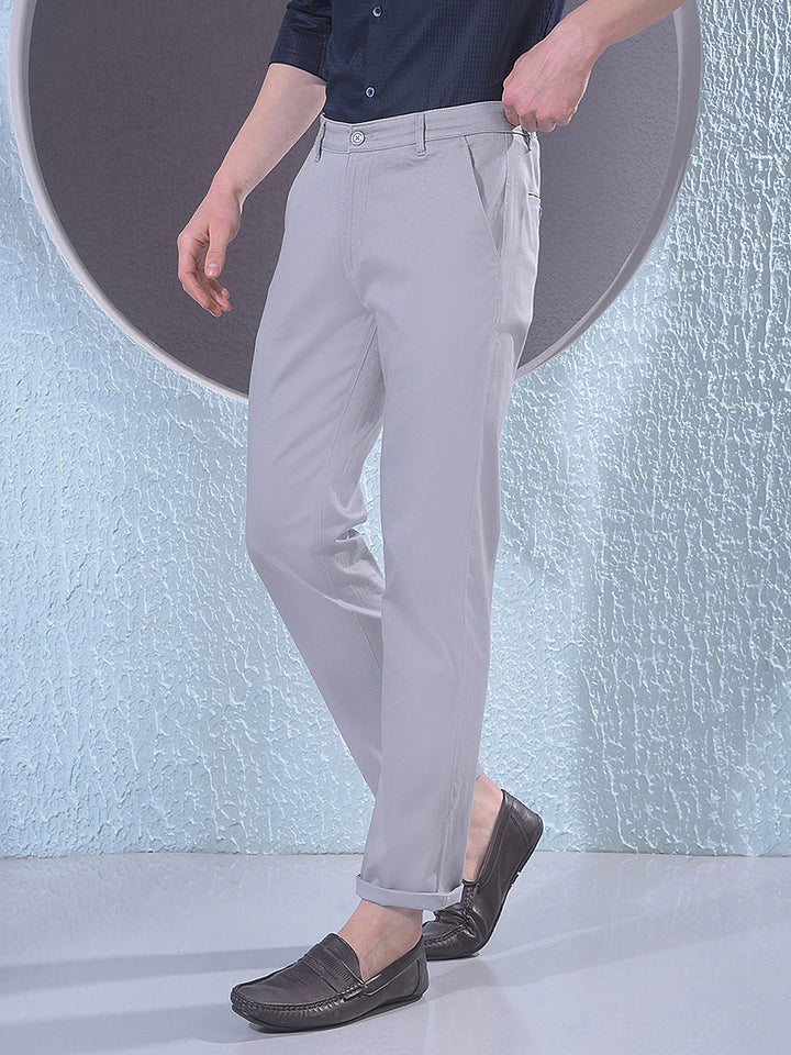 Classic Grey Straight Trousers