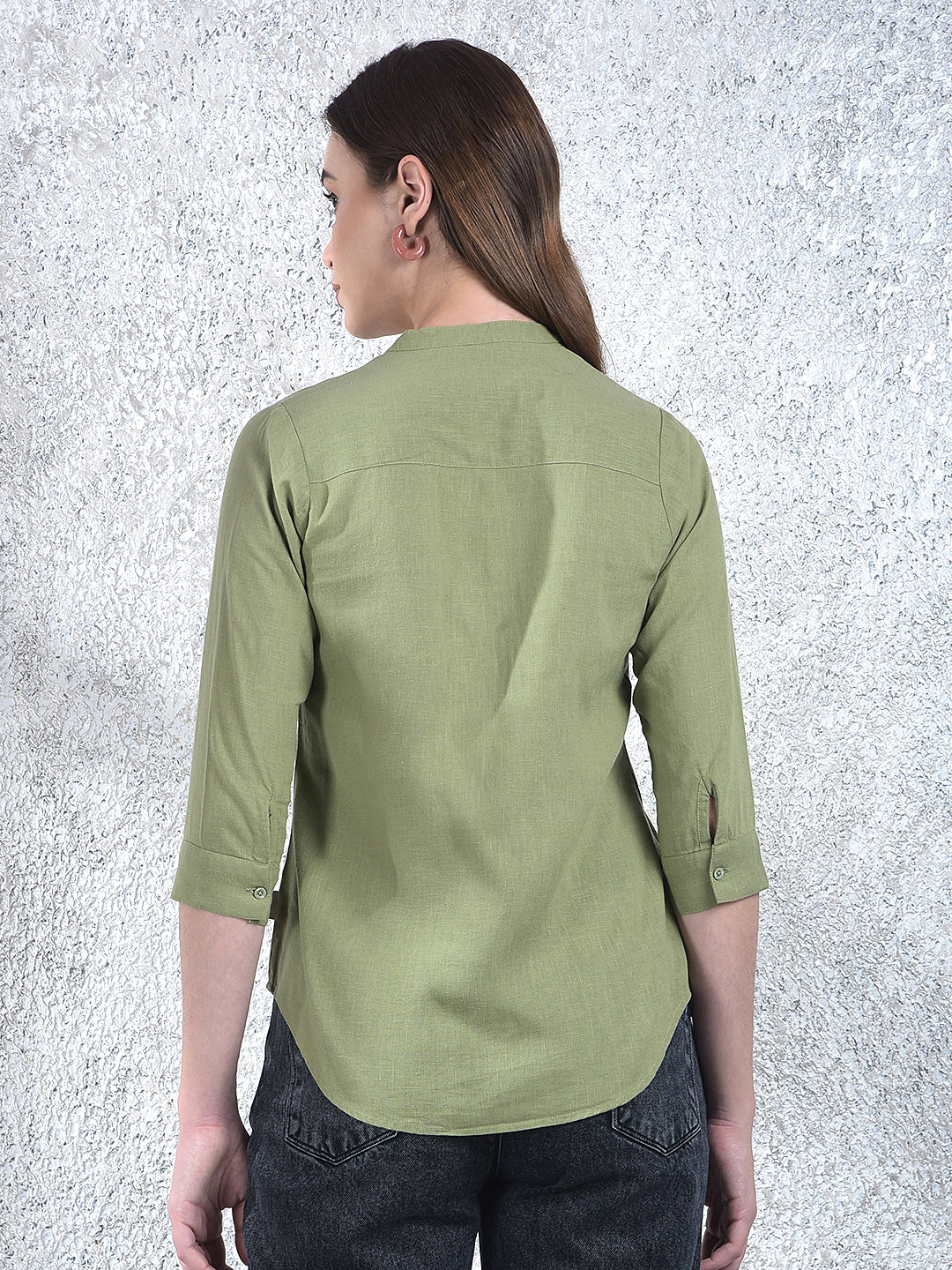 Sage Harmony Mandarin Shirt