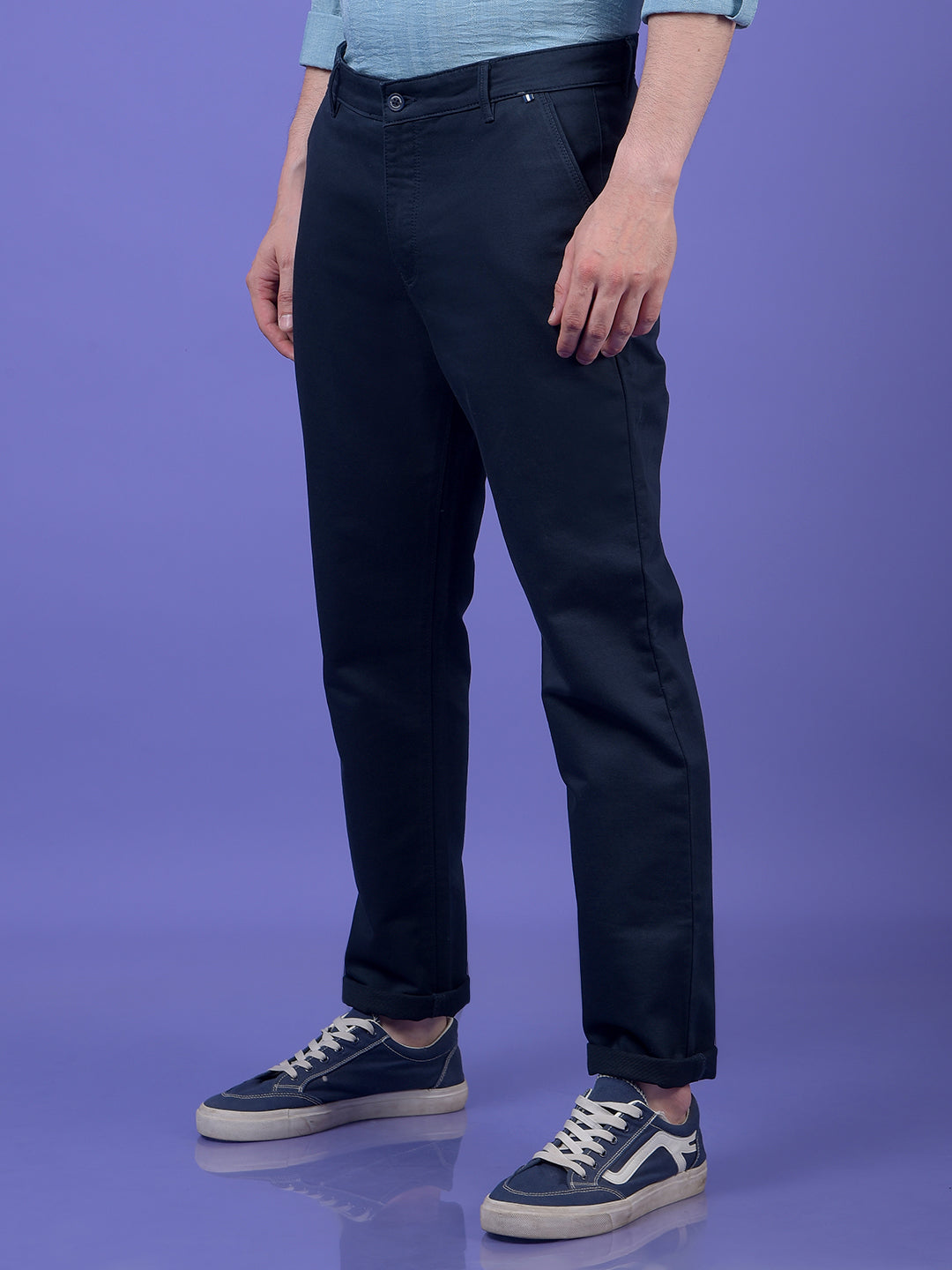 Refined Navy blue Trousers