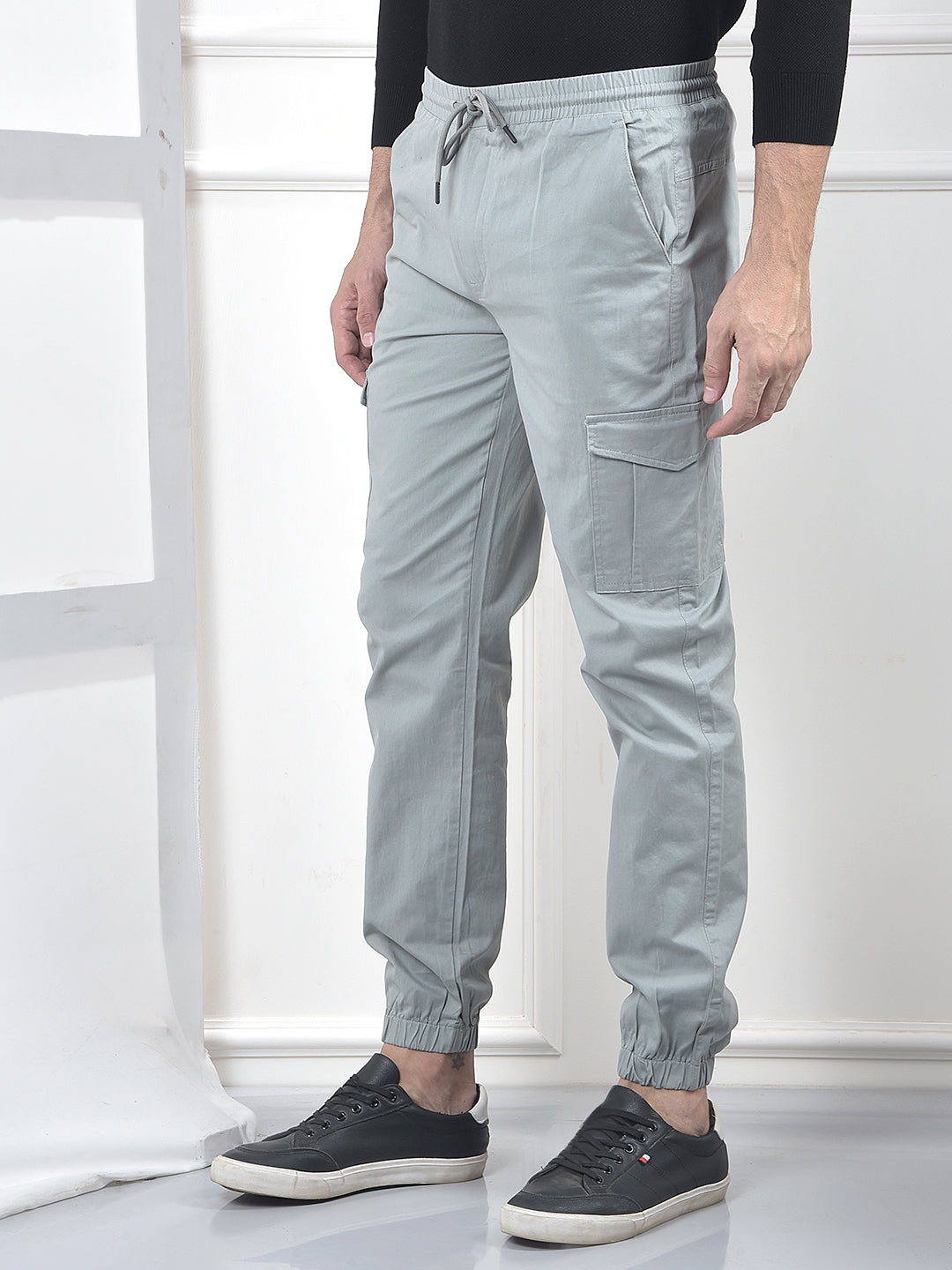 Radiant Grey Cargo Joggers