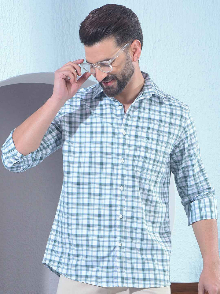 Green Checked Shirt