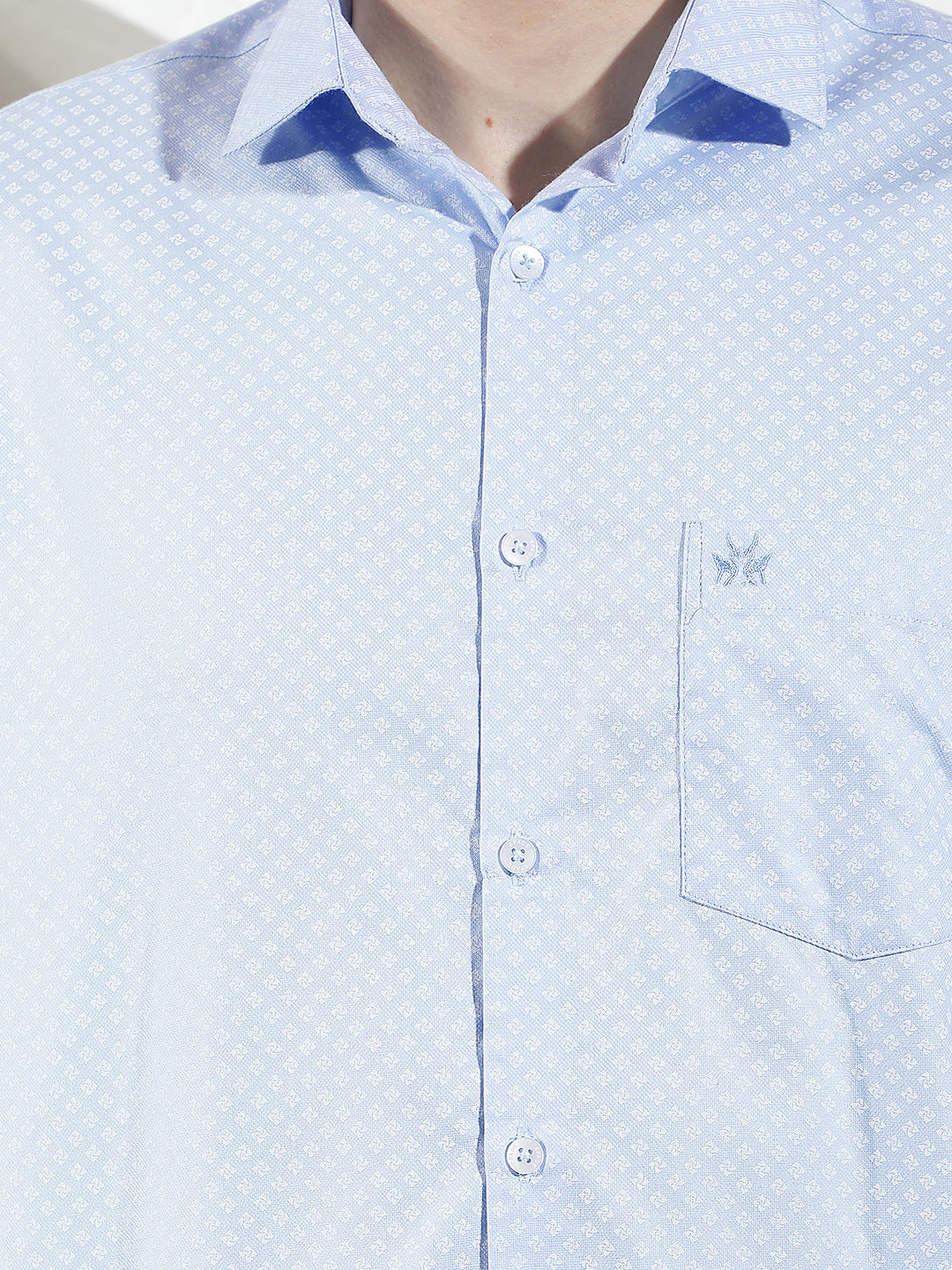 Fresh Blue Printed Shirt