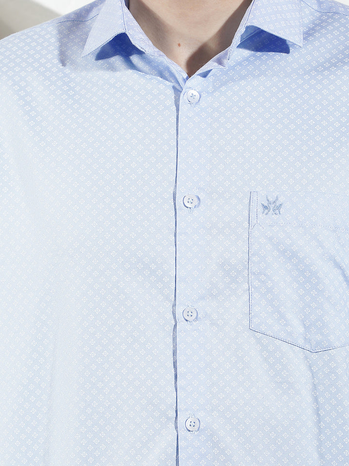 Fresh Blue Printed Shirt