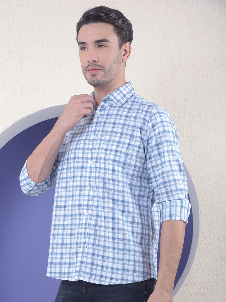 Sky Blue Checked Everyday Shirt