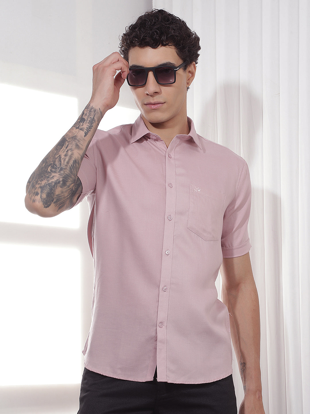 Modern Pink Casual Shirt