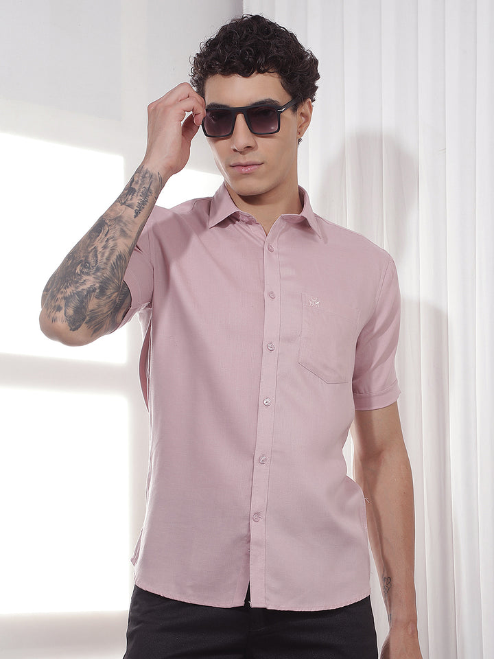 Modern Pink Casual Shirt