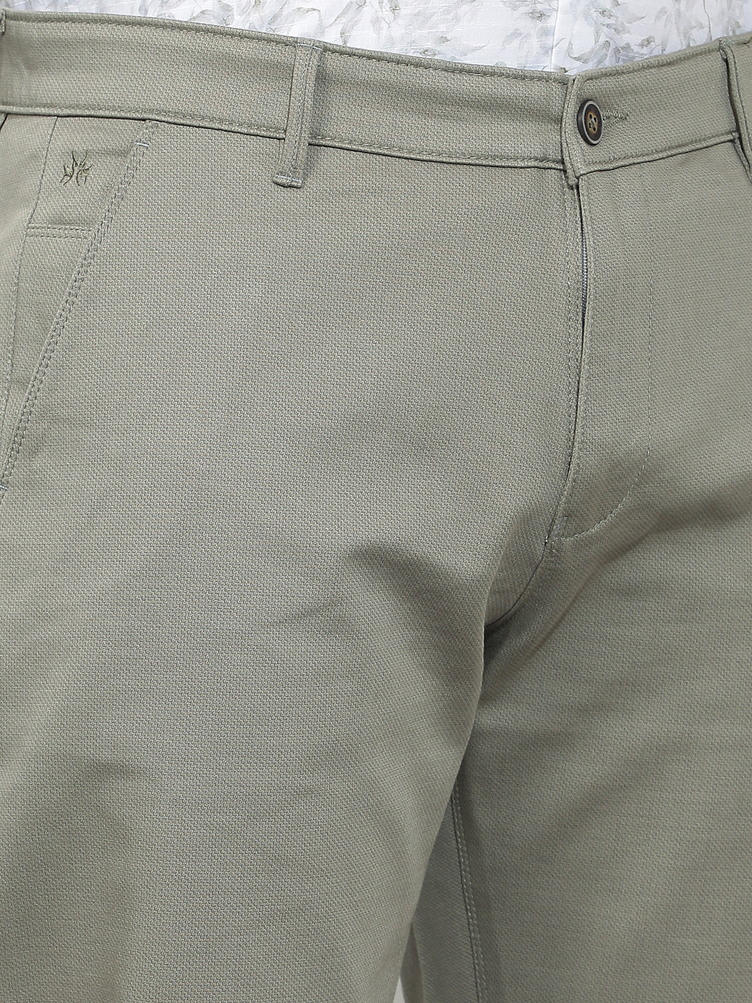 Olive Straight Trousers