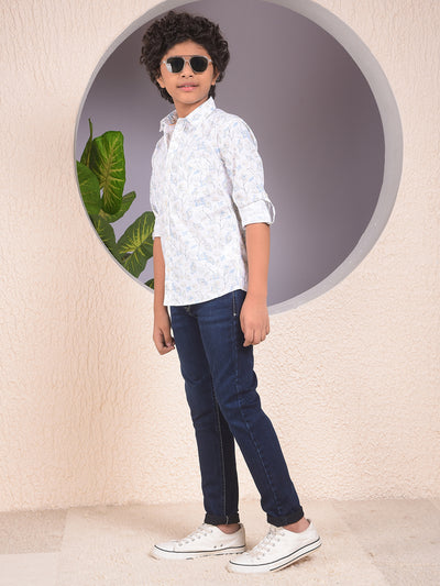 Chic Blue 100% Cotton Jeans