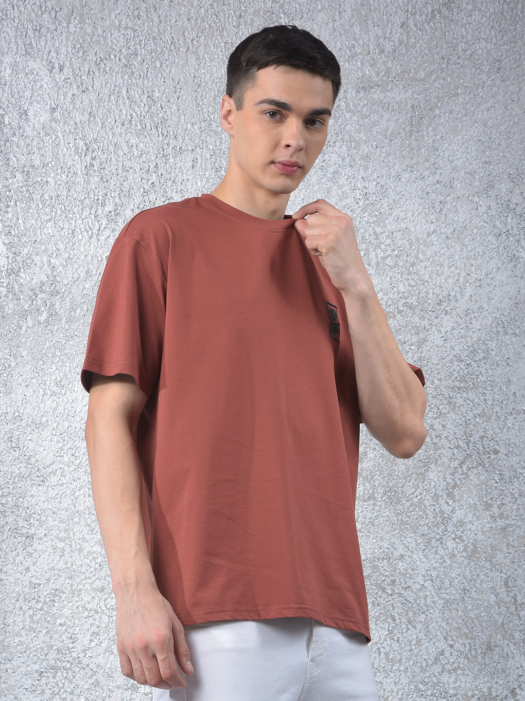 Red Typographic Print T-Shirt