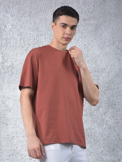 Red Typographic Print T-Shirt
