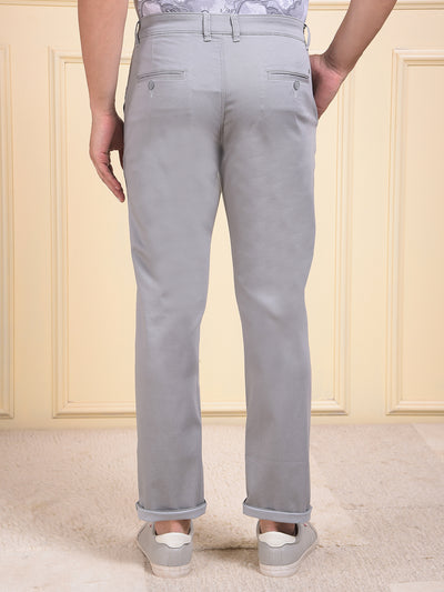 Grey Printed Trousers
