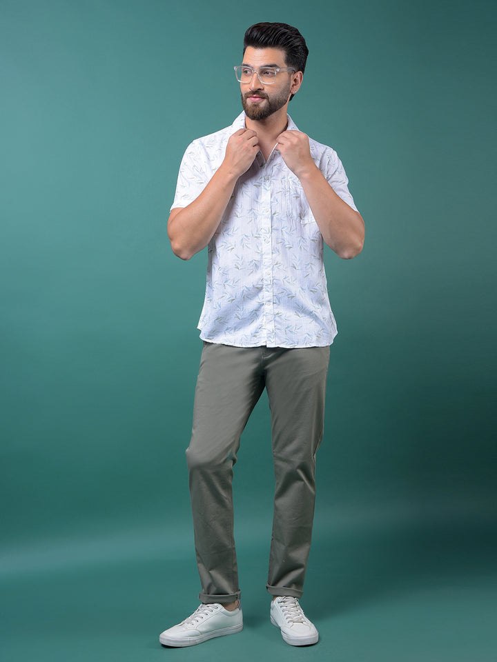Green Printed Trousers