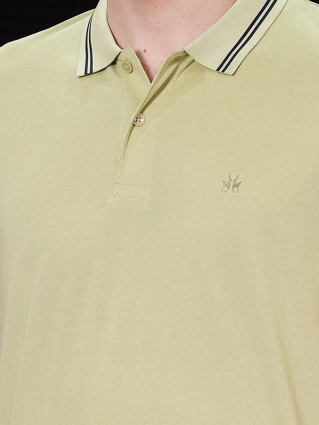 Yellow Polo Neck T-Shirt