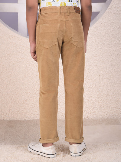 Refined Khaki Corduroy Trousers