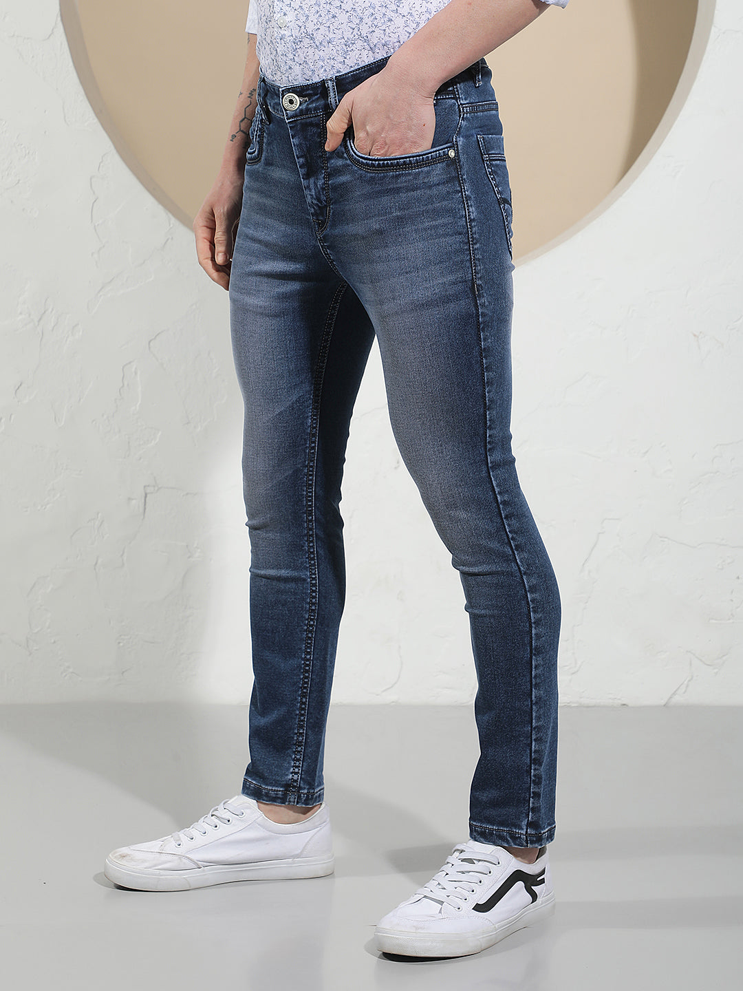 Relaxed Cobalt Blue Skinny Jeans