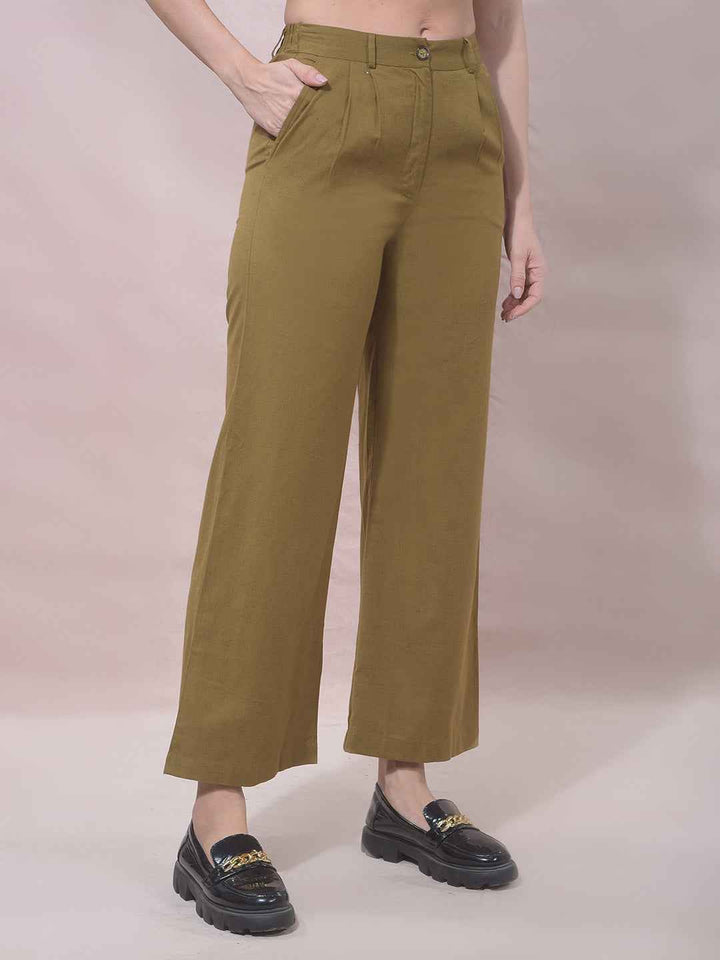 RiftSage Olive Wide Leg Trousers