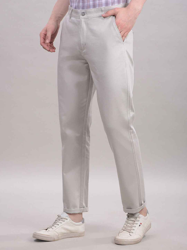 Beige Chinos Trousers