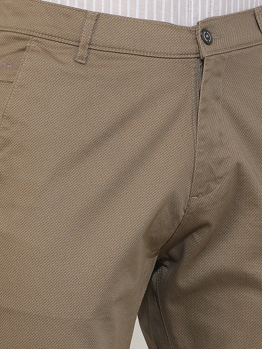 Luxe Safari Khaki Printed Trousers