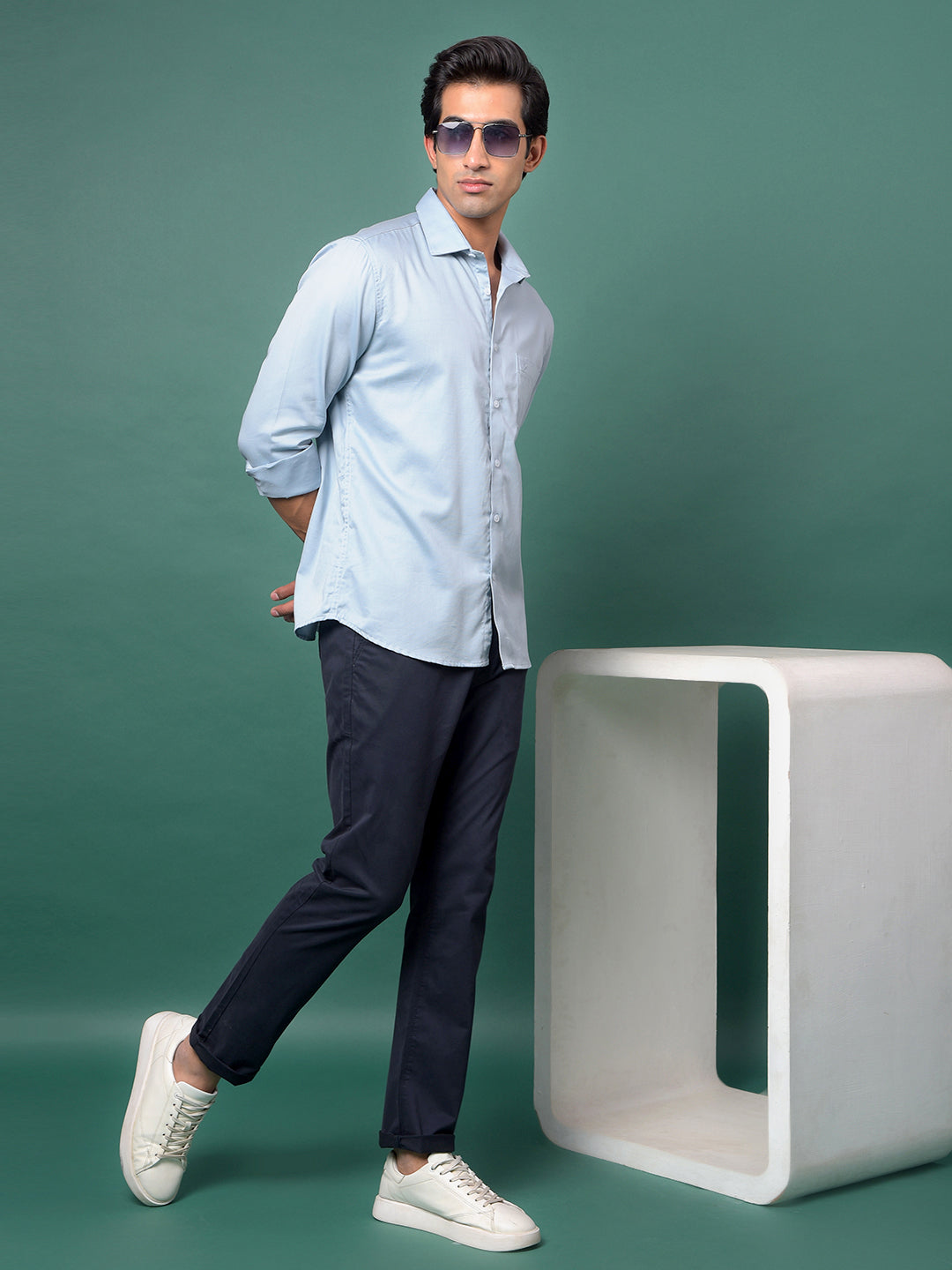Edgy Blue Shirt