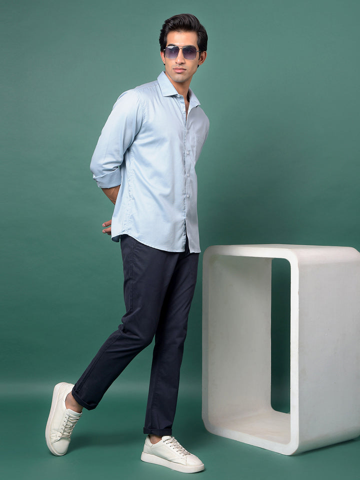 Edgy Blue Shirt