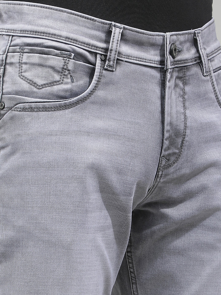 Classic Pewter Grey Straight Jeans