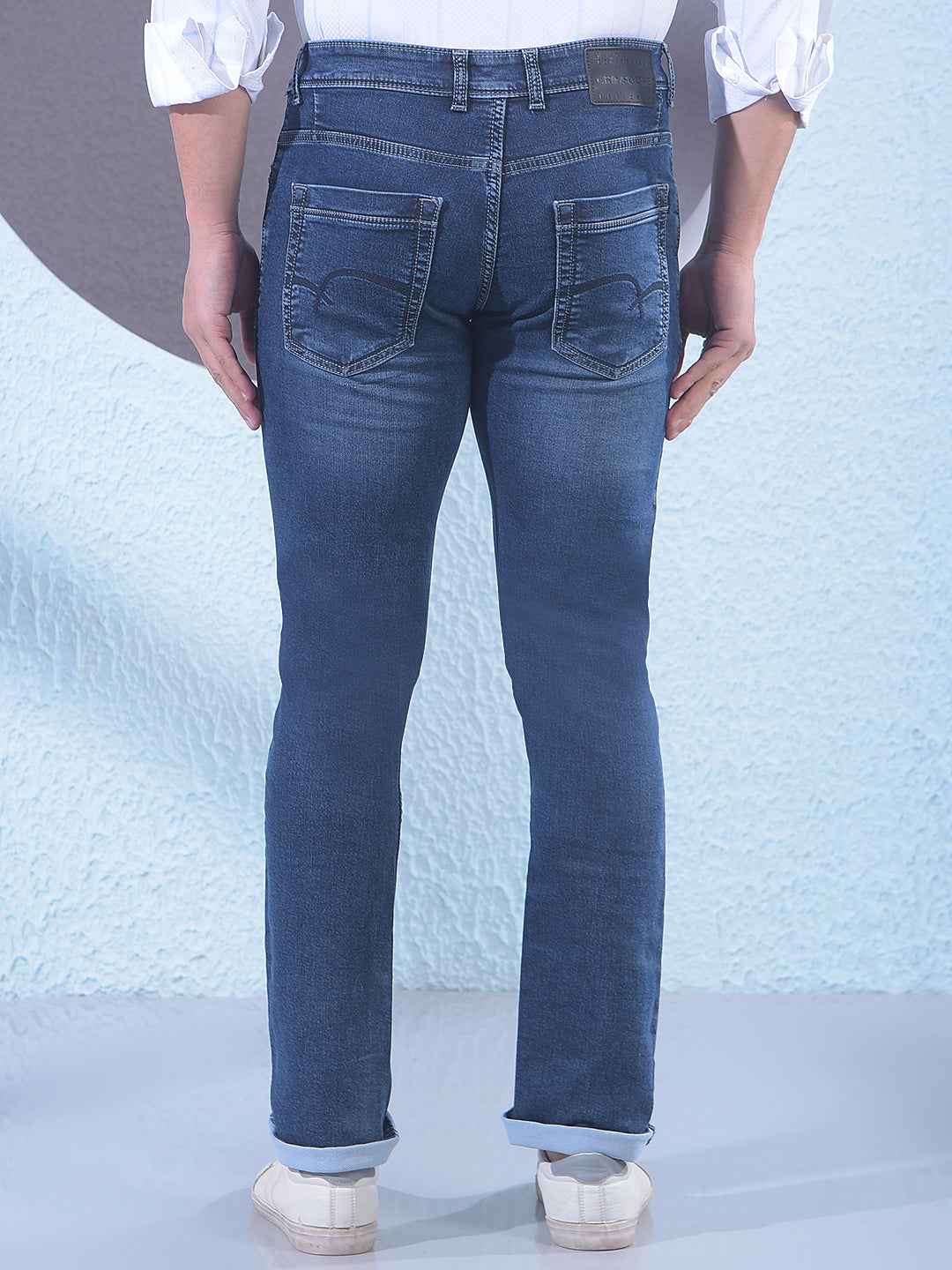 Vibrant Blue Stretchable Jeans