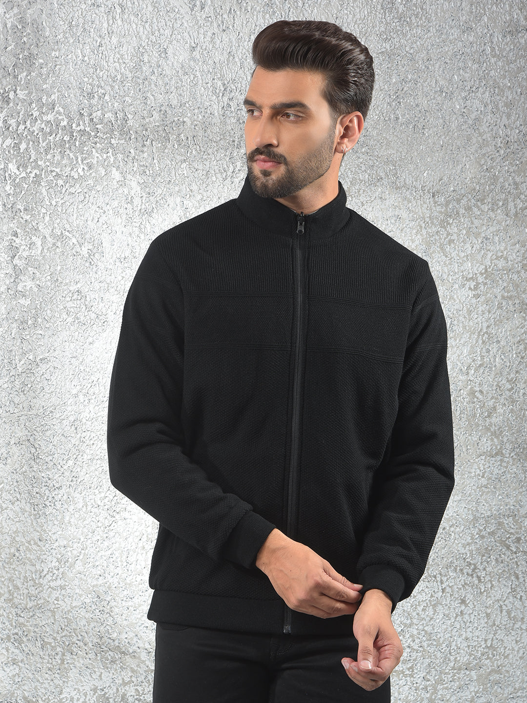 Grey Checked Reversible Jacket