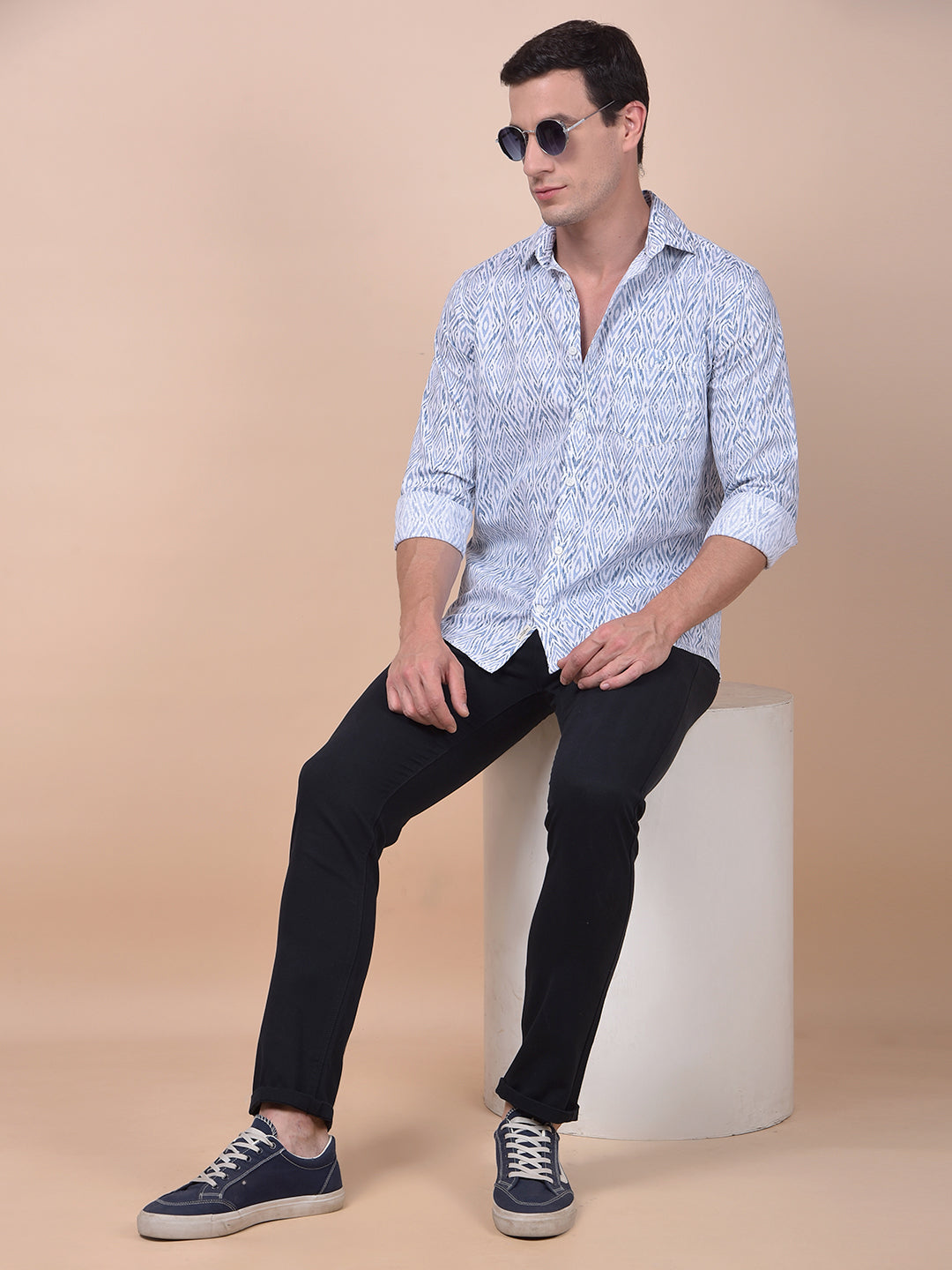 Modern Edgey Navy Blue Trousers
