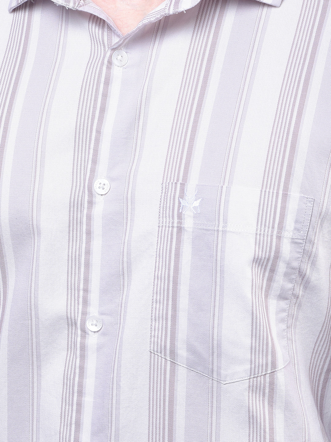Blue Floral Print 100% Cotton Shirt