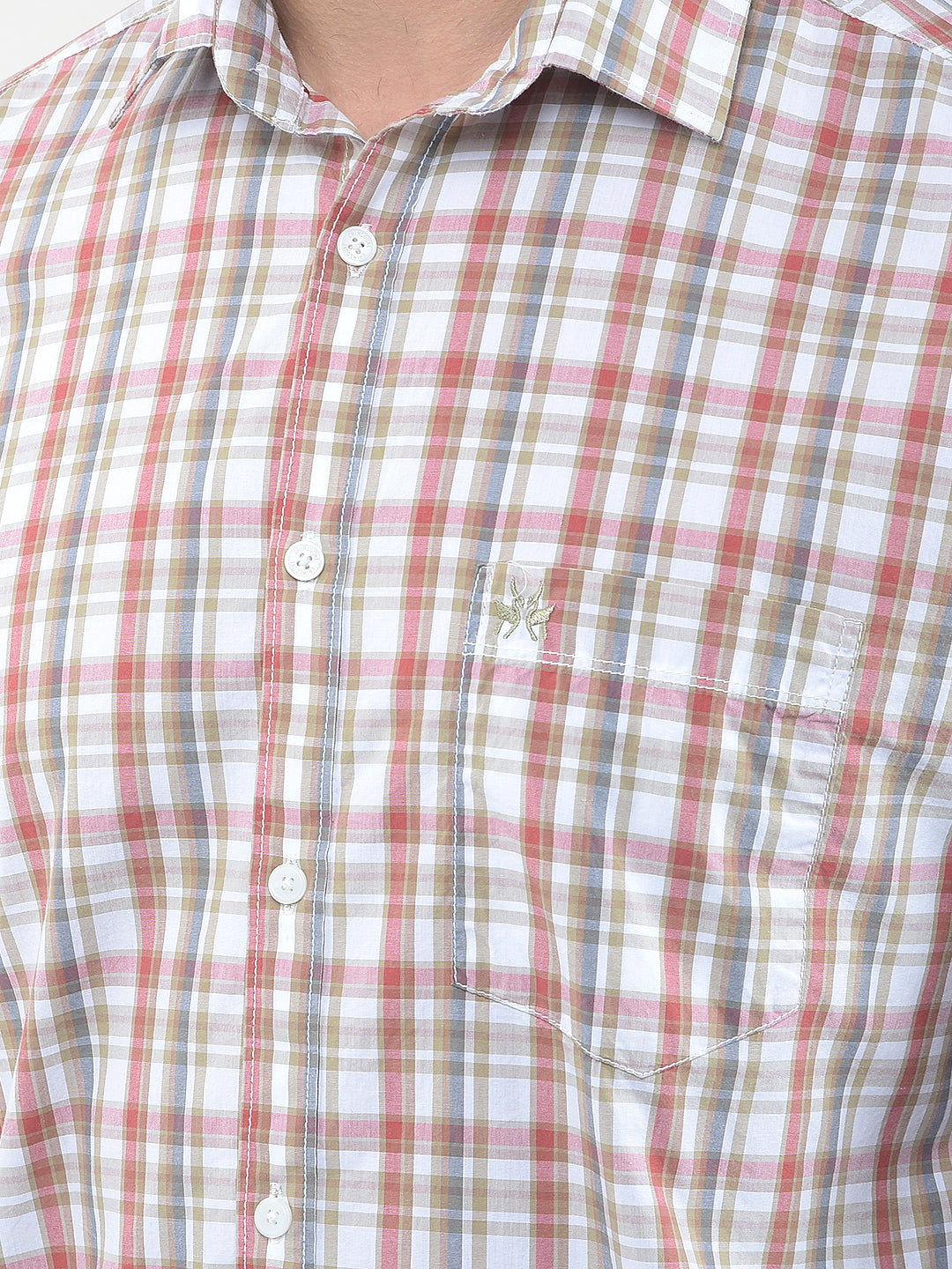 Red Checked 100% Cotton Shirt