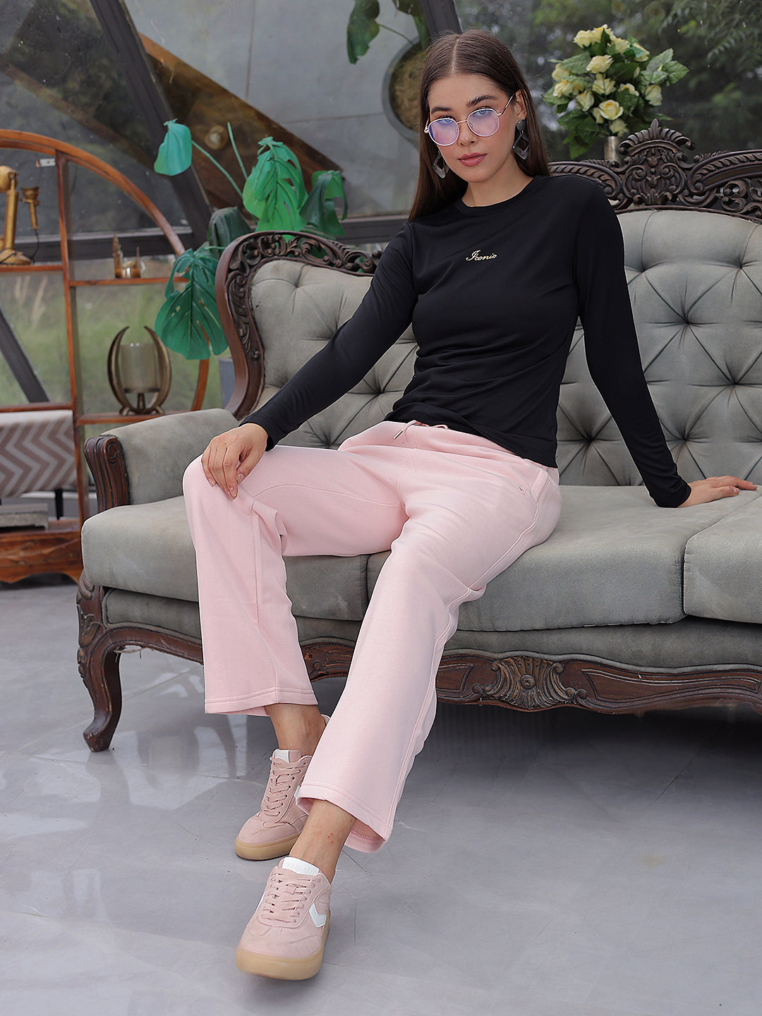 Soft Pastel Pink Trackpants