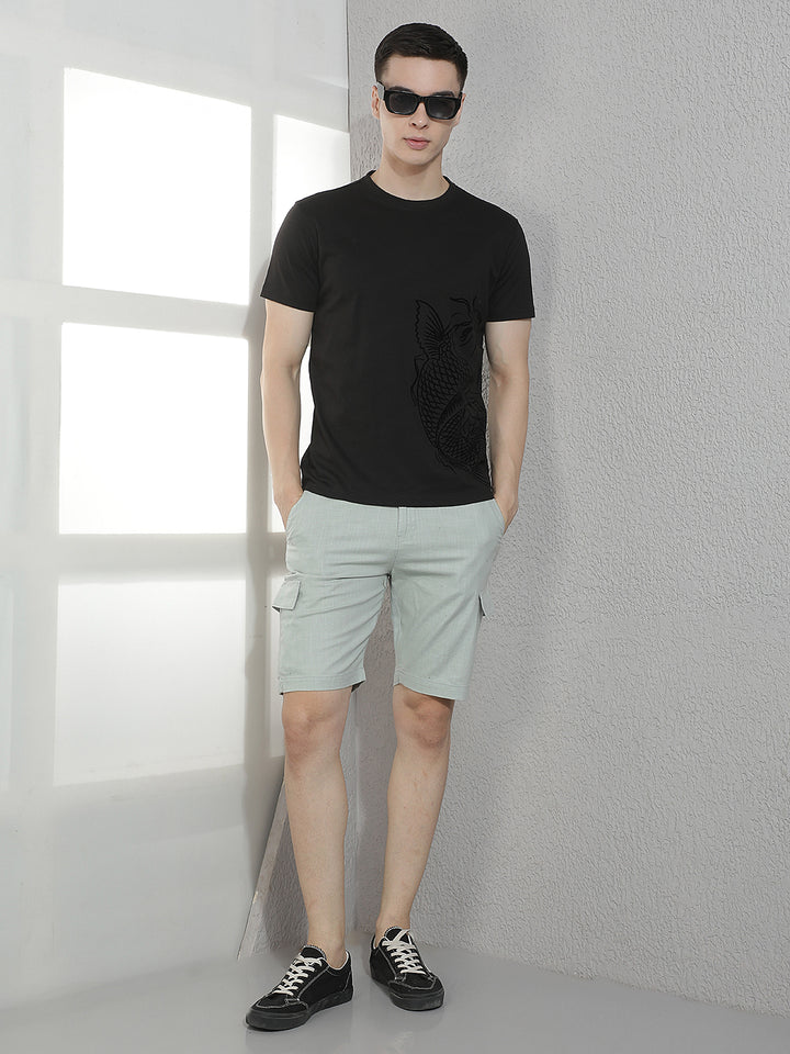 Olive 100% Cotton Shorts