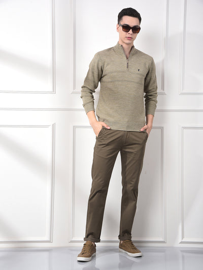 Lightweight Beige Knitted Sweater